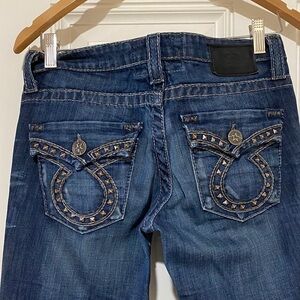Big Star Jeans Dark Blue “Liv” boot cut jeans women’s 28L